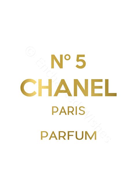 Chanel no 5 printable logo